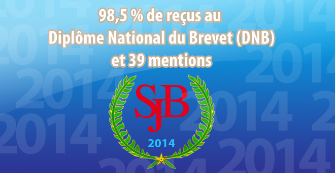 Résultats du Diplôme National du Brevet (DNB) 2014