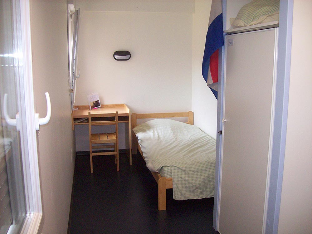 Une chambre individuelle d'un lycéen