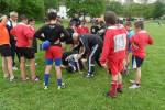 Les jeunes de la Section Sportive Rugby assistent à un entraînement de Patrice Lagisquet