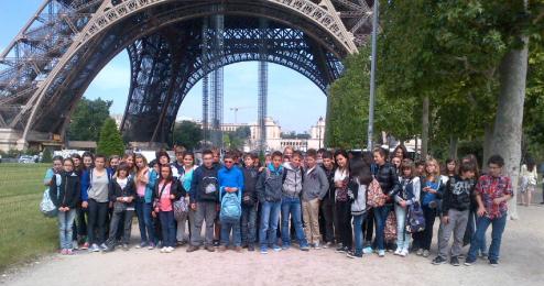 Première journée à Paris pour nos élèves 