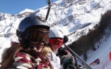 Les collégiens font une sortie ski à Gourette