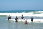 Les lycéens au surf sur le spot de Capbreton