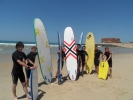 Les lycéens au surf sur le spot de Capbreton