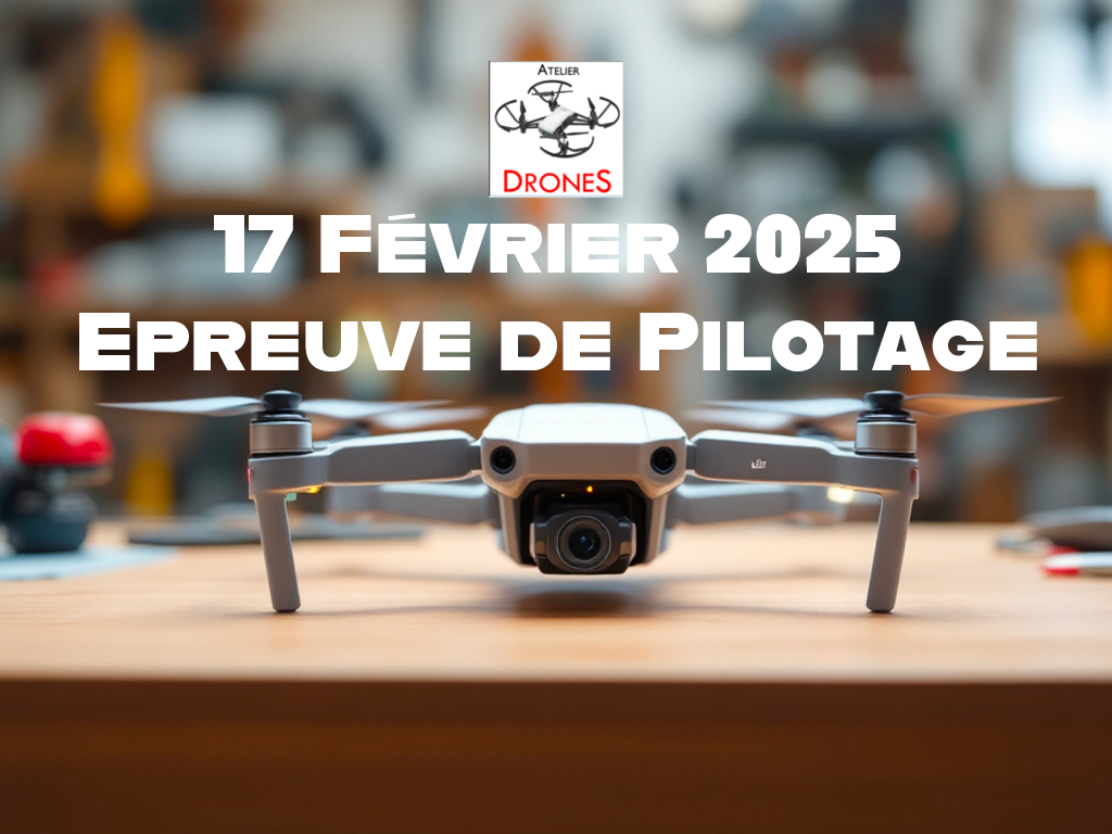 Epreuve de pilotage de Drones (la vidéo)